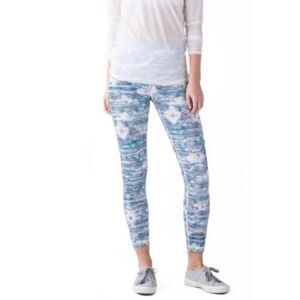 Lululemon leggings high times pant blurry bell multi size 8